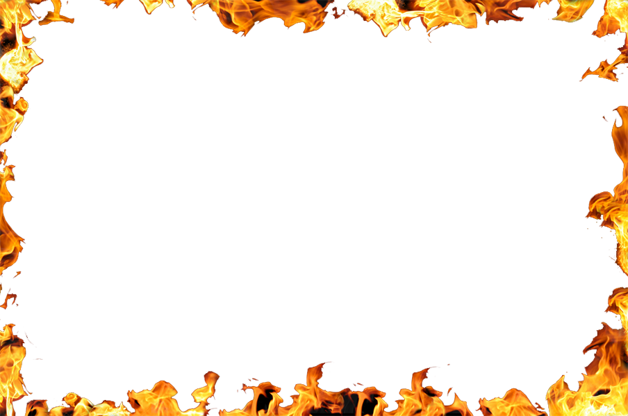 Fire Frame Png Clipart (maroon, white)