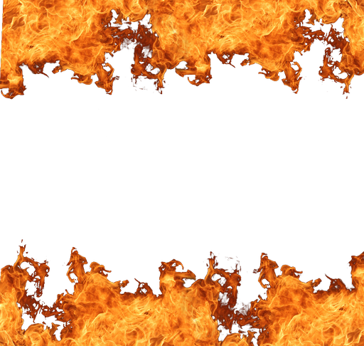 Fire Frame Png File (black, chocolate, orange)