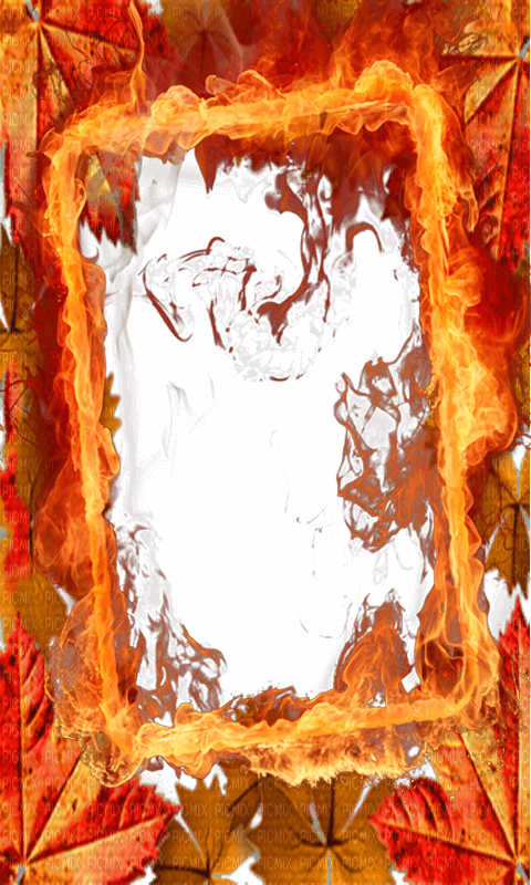 Fire Frame Png Pic (black)