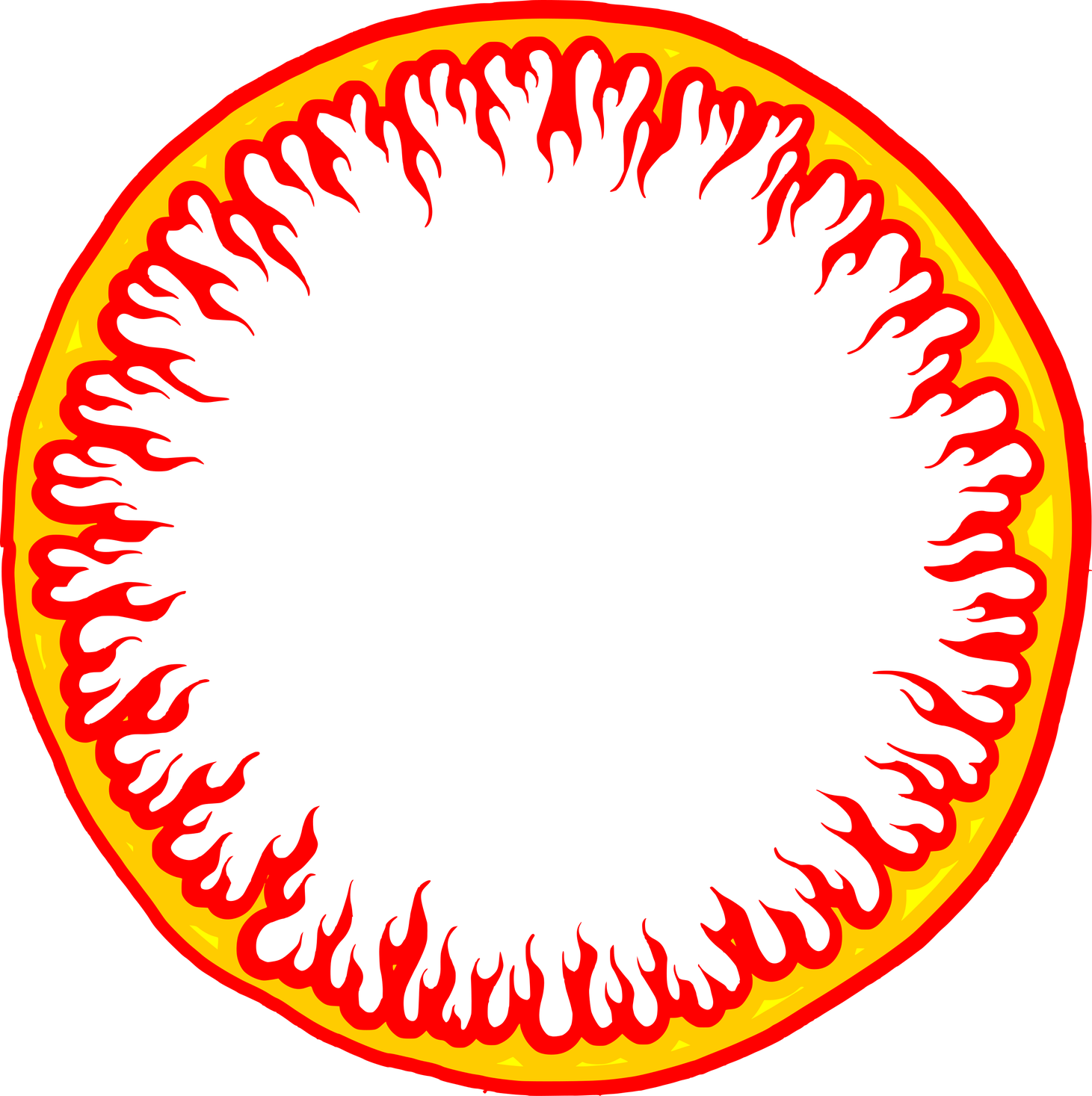 Fire Frame Png Picture (black, red, gold)