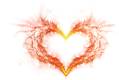 Fire Heart Effect Transparent Png (black, chocolate)