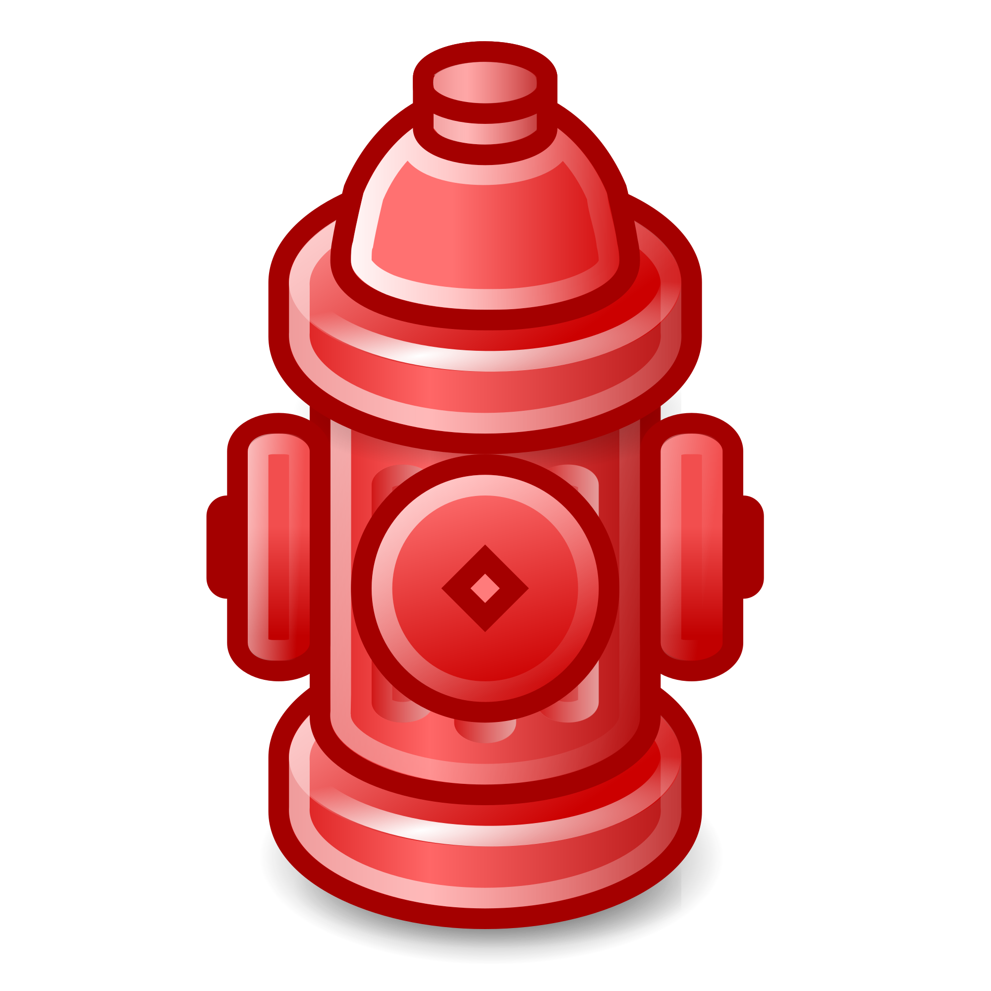 Fire Hydrant No Background (black, salmon, maroon)