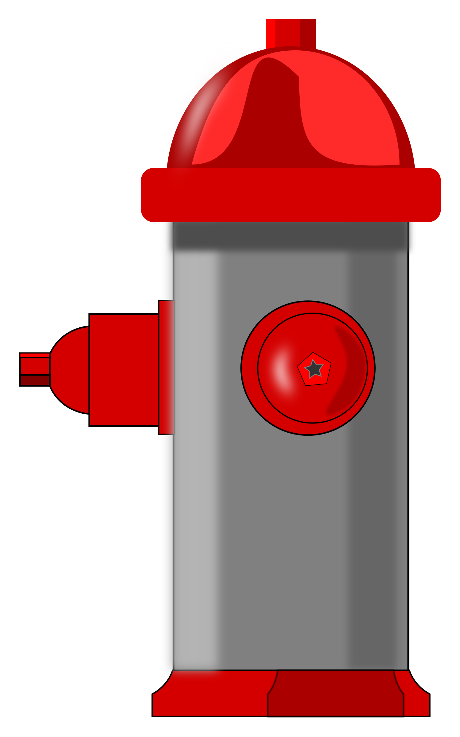 Fire Hydrant Png Image Hd (maroon, gray, black, red, silver)