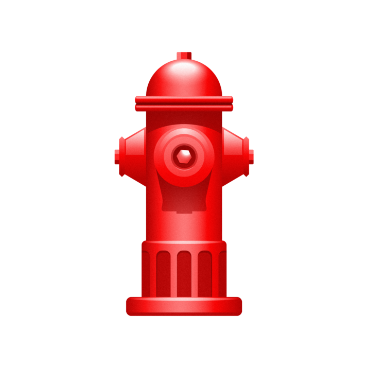 Fire Hydrant Red Png Cutout (black, salmon, maroon, red)