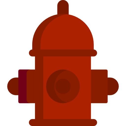 Fire Hydrant Red Png Image (maroon, white)