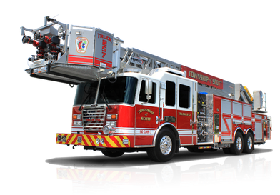 Fire Truck Png File (black)