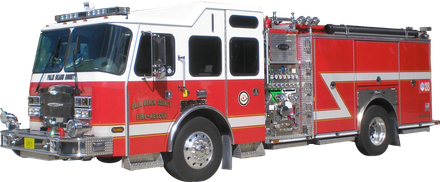 Fire Truck Png Pic (indigo, black, white)