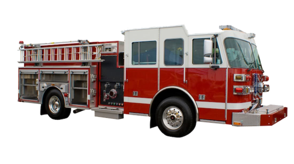 Fire Truck Png Picture (black, maroon, silver)