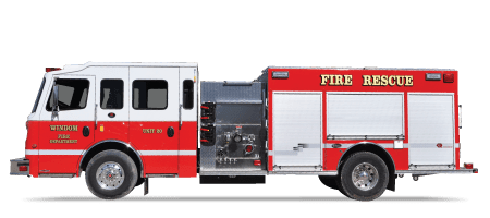 Fire Truck Transparent Background (black, gray)