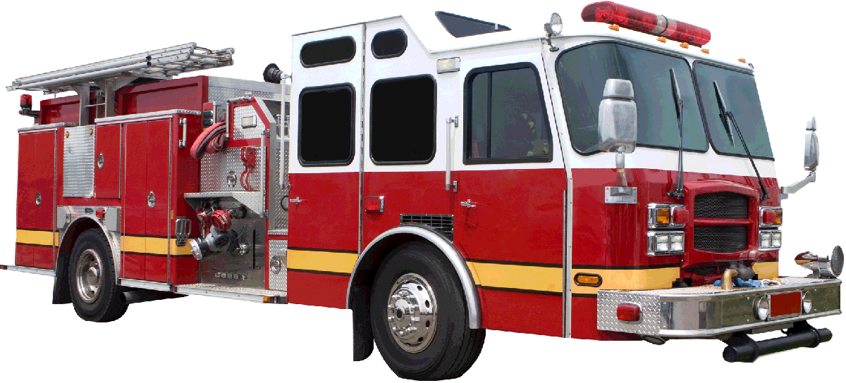 Fire Truck Transparent Png (black, maroon, white)