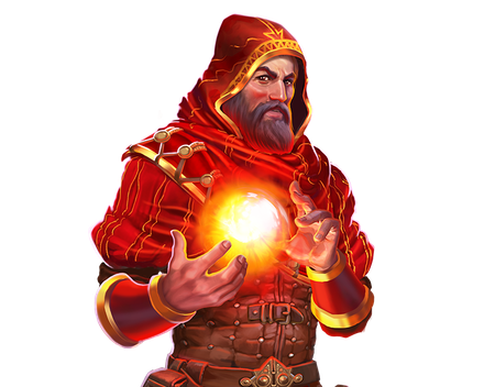 Fire Wizard Png Photo (black, maroon, white)