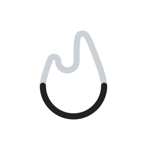 Fire Alt Free Png Icon (black, indigo)