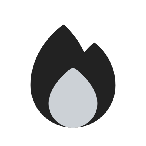 Fire Fill 1 Free Png Icon (black, indigo)