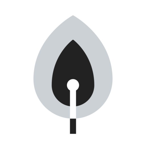 Fire Fill Free Png Icon (black, indigo)