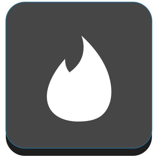 Fire Network Social Tinder Free Nobackground Png Icon Download (white, black, indigo)