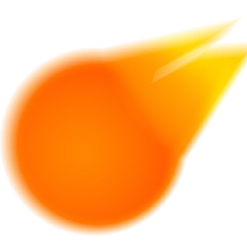 Fireball Falling Transparent Png (chocolate, black, orange)