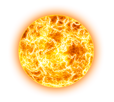 Fireball Transparent Png (black, orange)