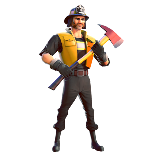 Firefighter Fireman Png Images (black)