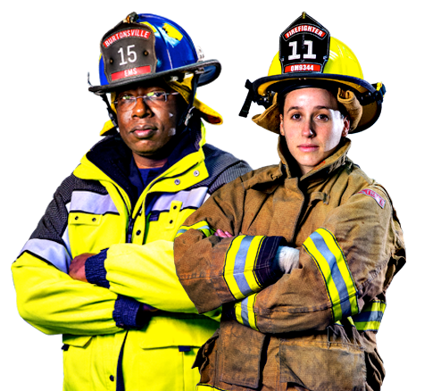 Firefighter Fireman (gray, white, yellow, black, silver)