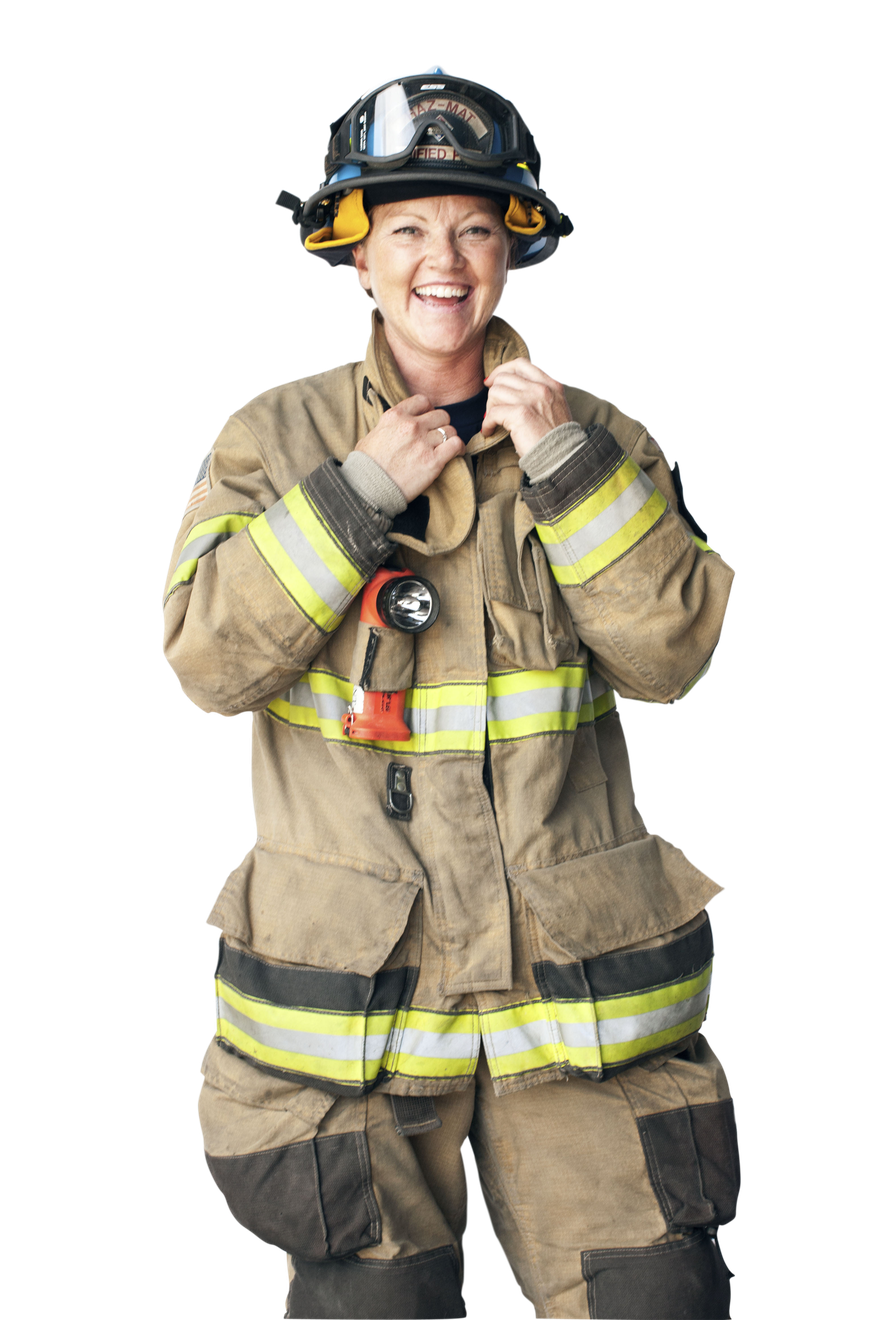 Firefighter Png File (black, gray, silver)