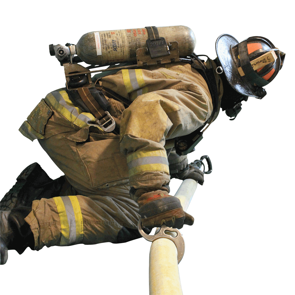 Firefighter Png Image (black, white)