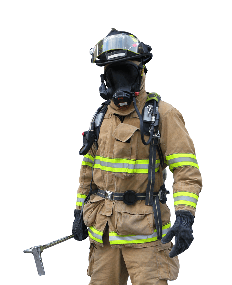 Firefighter Png Photo (black)