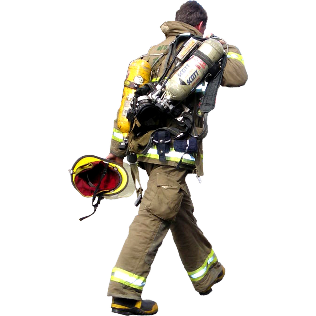 Firefighter Png (black, white)