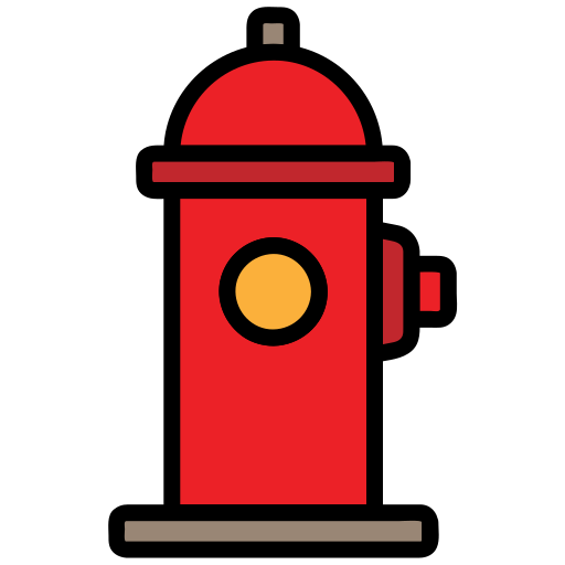 Firefighter Firehydrant Hydrant Protection Safe Safety Secure Free Png Icon Download (red, orange, chocolate, black)