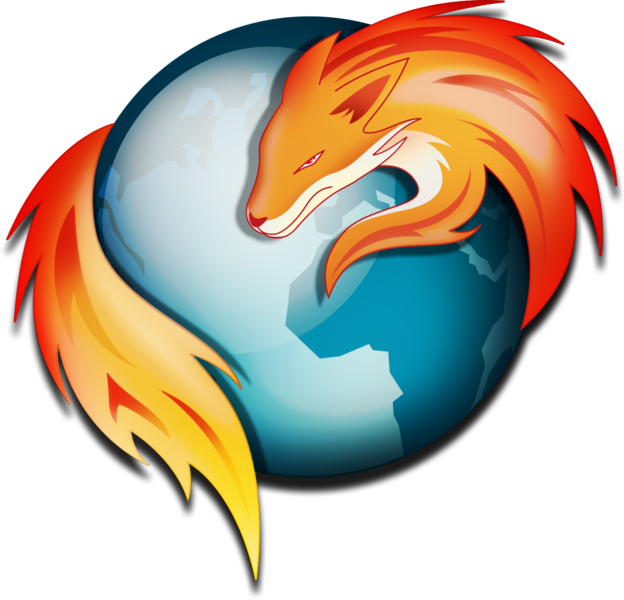 Firefox Logo Transparent Png (teal, black)