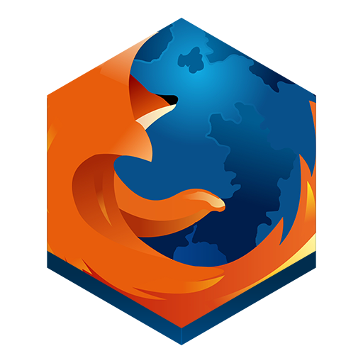 Firefox Polygon Logo Transparent Png (teal, black, chocolate, navy)