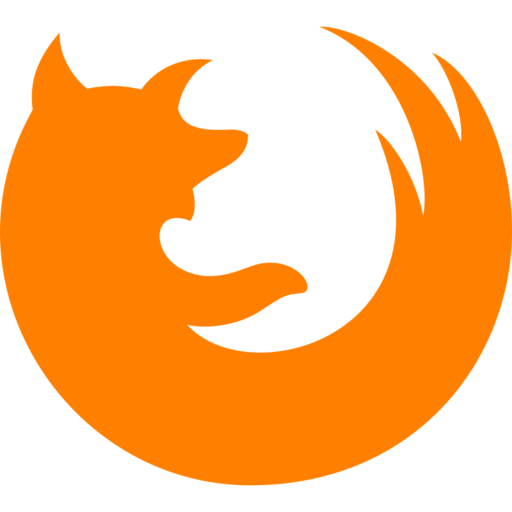 Firefox Color Free Png Icon (orange, black)