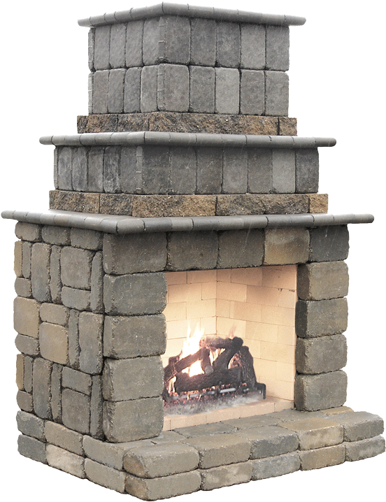 Fireplace Png File (black, gray)