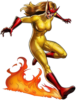 Firestar Marvel Png Photos (black)