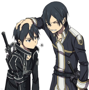 Kirito Png Transparent Image (beige, indigo, black)