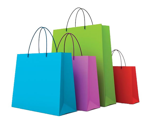 Girl Holding Shopping Bag Online Transparent Png (greenish blue, white)