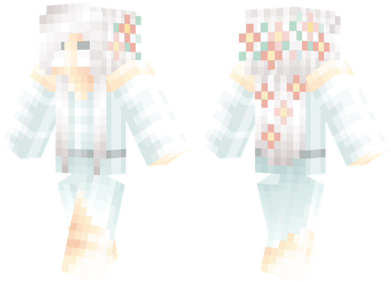 Girl Minecraft Skins Png Isolated Pic (black, lavender, white)