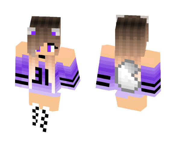 Girl Minecraft Skins Png Pic (black, plum, pink, white)