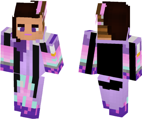 Girl Minecraft Skins Png (black)