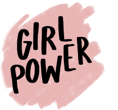 Girl Power Logo Png (black, pink)