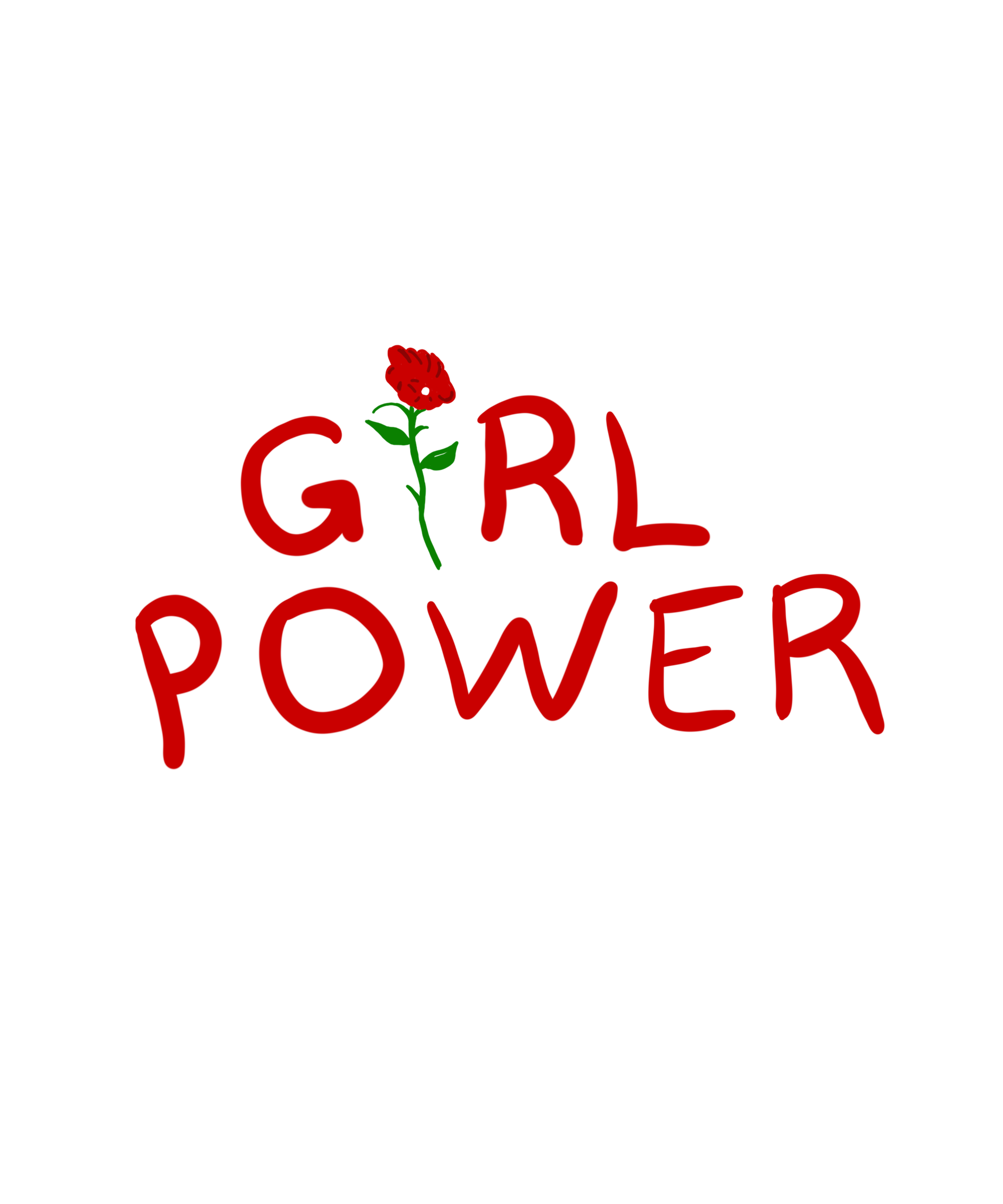 Girl Power Logo Transparent Isolated Png (black, maroon, red)