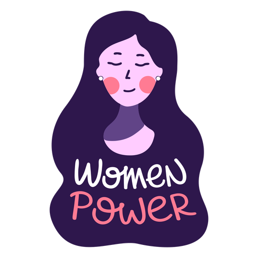 Girl Power Vector Png Isolated Hd (indigo, black, gray, lavender)