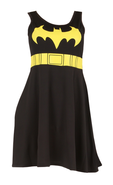 Girl Short Dress Transparent Background (black)