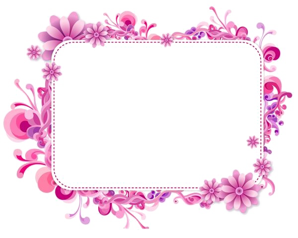 Girly Border Png Photos (white)