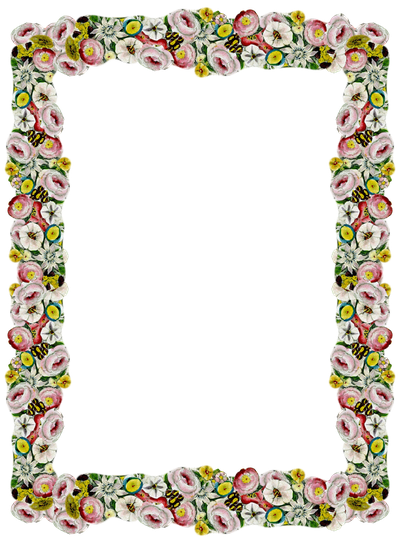 Girly Border Png Pic (black, gray, silver)