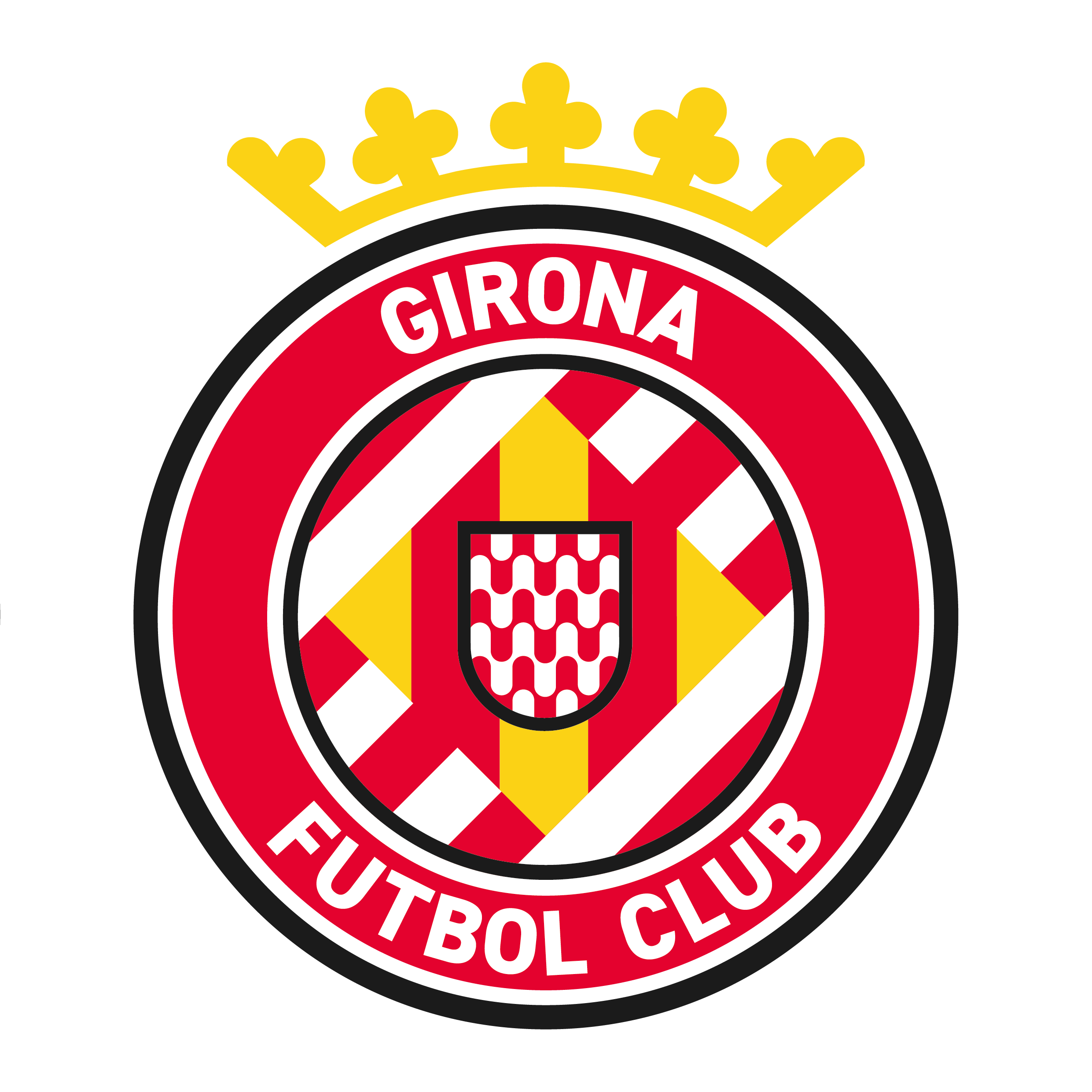 Girona Fc Png Hd (black, red, gold, white)