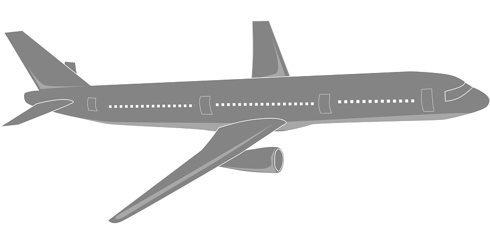 Airplane Transparent (black, gray)