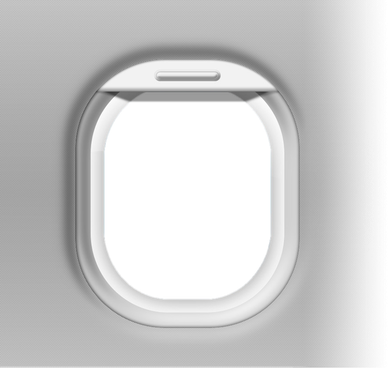 Airplane Window Frame Png Isolated Hd (black, silver)