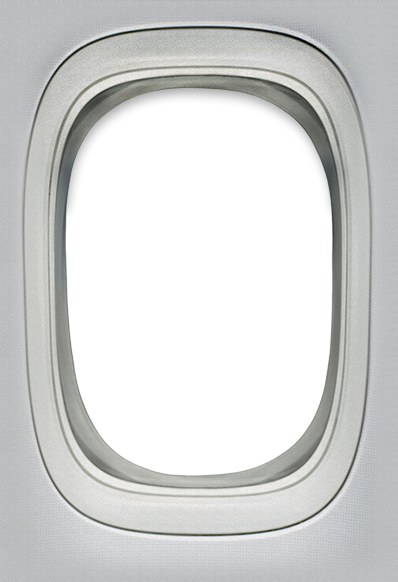 Airplane Window Frame Png Photo (black, silver)