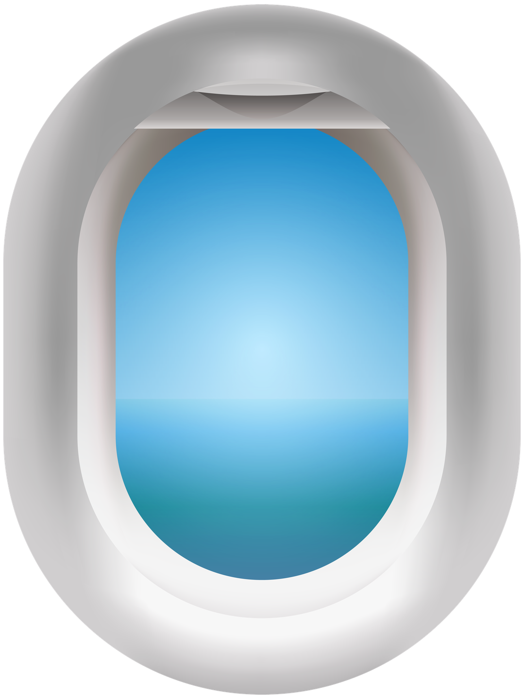 Airplane Window Frame Png Pic (white, black, gray, silver)