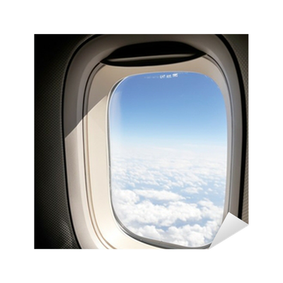 Airplane Window Frame Png Picture (beige, black, gray)